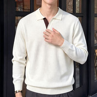 Pull en viscose tricoté à la main de style coréen pour homme, col rond, manches longues, polyvalent, automne/hiver, de Source Factory