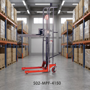 Tayo Factory Direct Supply New Manual Hydraulic Pallet <b>Stacker</b> Pedal 400kg Capacity 1.5m Lifting Height 650mm Fork Forklifts - Product Image 2