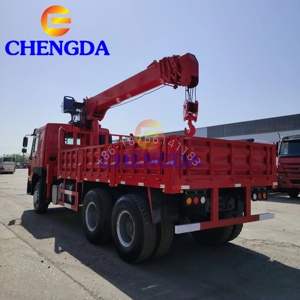 Sinotruk howo ידני בשימוש 20 טון 6*4 10 גלגלים lhd/rd משאית רכוב עגור הידראולי גדול בום משאית הרמה עבור הרמת משקל - Product Image 4