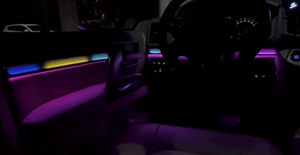 Kit d'éclairage LED dynamique et coloré pour l'intérieur de la voiture, noir piano, pour Land Cruiser 200 2010-2023 - Product Image 5