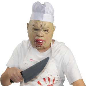 Máscara <span class=keywords><strong>de</strong></span> Látex <span class=keywords><strong>de</strong></span> Payaso Asesino Zombi para Adultos, Disfraz <span class=keywords><strong>de</strong></span> Halloween y Navidad, Accesorios Sangrientos para Fiestas - Product Image 2