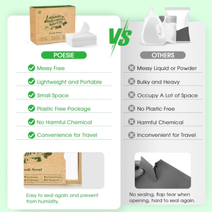 مسحوق غسيل طبيعي ذو رائحة دائمة، أوراق منظفات الغسيل للتنظيف العميق - Product Image 5