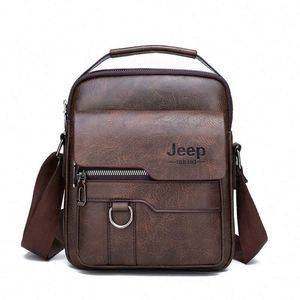 Factory Wholesale Men's PU Leather Shoulder <b>Bag</b> Casual Retro Handbag Briefcase Backpack Cross-border Foreign Trade Summer 2022 - Product Image 4
