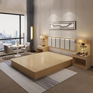 Muebles de hotel modernos-Juego de dormitorio de nuevo diseño Acabado de alto brillo Incluye Marco de cama de madera individual King Double Queen Uso en apartamento - Product Image 3