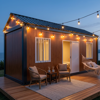 Casa Pequeña con Techo a Dos Aguas, Casa Prefabricada, Casa Modular, Casa Contenedor Desmontable para Airbnb o Resort