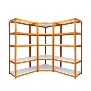 Étagères métalliques de magasinage commerciales robustes, rayonnages industriels empilables sans boulons, étagères d'angle - Product Image 6