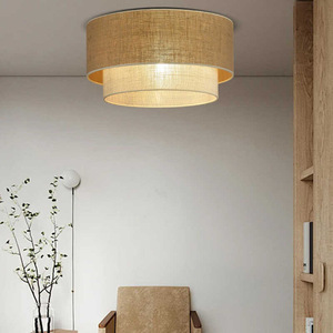 Japanese Wabi Sabi Ceiling <b>Light</b> Paper Shade Led <b>Light</b> Source Surface Mounted For <b>Dining</b> Room Bedroom Living Room - Product Image 3