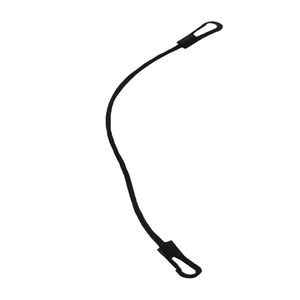 Cordon élastique noir avec crochets 3,8 cm x 12 m en PE, cordes universelles pour le camping en plein air - Product Image 3