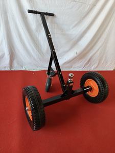 Capacité de charge de chariot de remorque de bateau, déménageur de remorque en acier au carbone avec hauteur et crochet réglables, pneus pneumatiques, roue universelle - Product Image 5