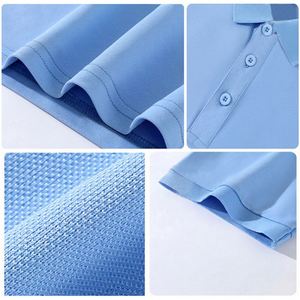 Chemises pour hommes grande taille avec logo personnalisé, t-shirts de travail imprimés 100% polyester, polos de golf brodés pour hommes - Product Image 4