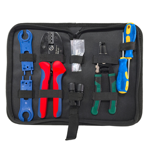 Kit d'outils de dénudage de câbles, pince à dénuder, brosse de nettoyage, outils de sertissage pour systèmes photovoltaïques (PV) - Product Image 1