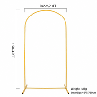 Arche en métal incurvée avec revêtement en tissu, décoration de fond pour mariage et célébrations, pour intérieur et extérieur, livraison rapide