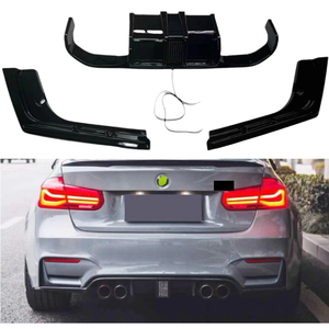 Spoiler Posteriore Stile M3 con Luci Quadrate per <span class=keywords><strong>BMW</strong></span> <span class=keywords><strong>Serie</strong></span> <span class=keywords><strong>3</strong></span> F30, <span class=keywords><strong>Nero</strong></span> Lucido Effetto Fibra di Carbonio - Product Image 1