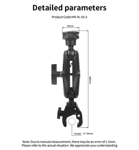 Starlink Mini Marine Mount with Tough Claw Clamp for Boat Rail Applications VIN-XL-03-1 - Product Image 2