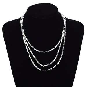 Hot Selling Simple <b>Titanium</b> Steel Snake <b>Chain</b> Collarbone Necklace Silver Plated Popular Design Women's Necklaces Fashion Jewelry - Product Image 5