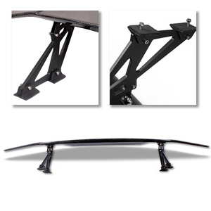 CRASTP Carbon Fiber <b>Rear</b> <b>Spoiler</b> Matte Finish Wing Shaped Tuning Style For Trunk Installation With Screws Or Tape - Product Image 3