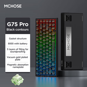 MCHOSE G75PRO RGB LED 75% Keyboard OEM Logo Wired USB & 2.4G <b>Wireless</b> Gaming Switch Custom Material for Laptop <b>PC</b> Computer 75% K - Product Image 4