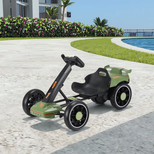 Elektrische racekart met dubbele aandrijving, hoge vermogens pedaal quad, EN71 gecertificeerd plastic speelgoed voor kinderen van <span class=keywords><strong>2</strong></span>-7 jaar - Product Image 6