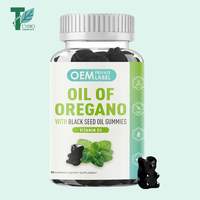 Gummies à l'huile d'origan OEM avec huile de nigelle et supplément de vitamine D3 pour le soutien antioxydant et immunitaire