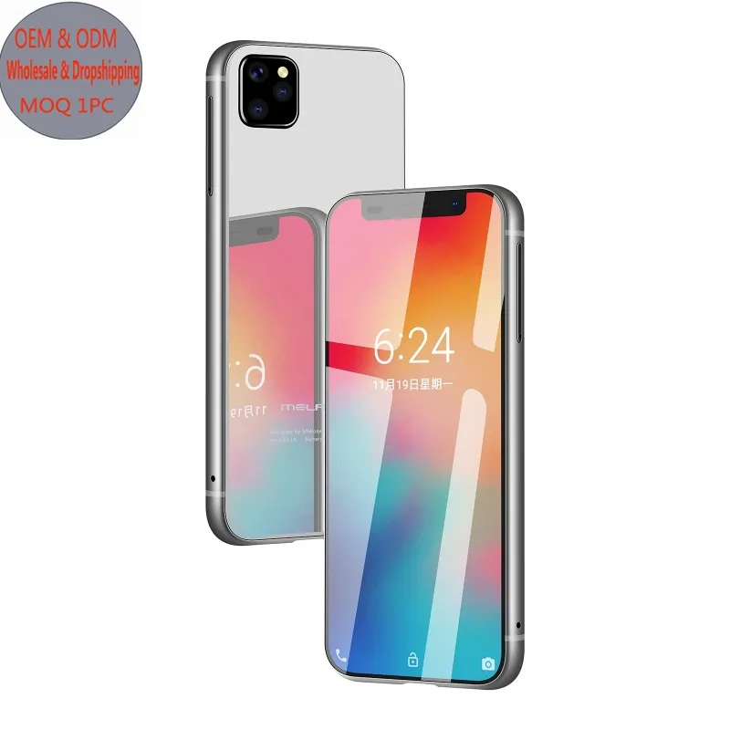 MELROSE 2019 Mini Phone 3GB 32GB Face ID Fingerprint Unlock Pocket Mobile Phone 3.4 inch Dual SIM 4G Cellphone