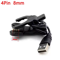 Câble de charge universel pour montre 25CM, câble de charge USB 2 broches 3mm, clip, chargeur de bracelet intelligent, fil de charge 2/3 broches pour TW64 TW68