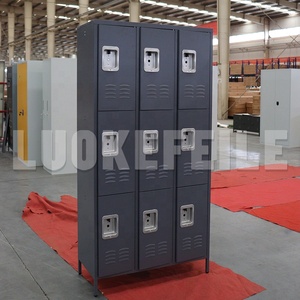 Sắt Kết Nối Sinh Viên Chân Lưu Trữ Quần Áo Tủ Thép Kim Loại Ký Túc Xá Mỹ Phong Cách Trường Tủ Khóa - Product Image 2