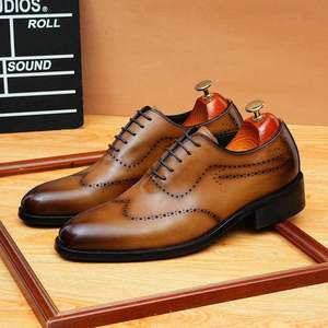 Zapatos de cuero genuino de diseño clásico, lujosos y personalizados para hombre, informales, de negocios y formales. - Product Image 6