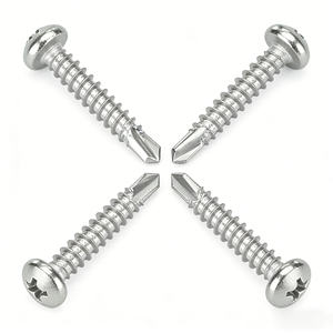 Vis autoperceuses autotaraudeuses Tek en acier inoxydable 304/410 à tête fraisée Phillips avec rondelle, fabriquées par Yaente Factory - Product Image 4