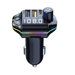 Dual USB Car Charger with Handsfree Bluetooth Car Kit MP3 Player and Wireless FM Transmitter Modulator Playback Function