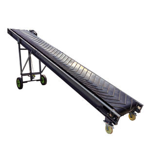 Hoge Capaciteit Draagbare Vouwband Transportband Hogetemperatuurbestendige Mijnbouwtransportband Toegepast Op Steenmateriaalfabriek - Product Image 2