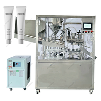 Machine automatique de remplissage et de scellage de tubes Tube en plastique Crème décolorante pour coloration capillaire Pâte de teinture pour cheveux Machine de remplissage et de scellage de tubes