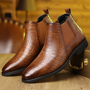 Chaussures hautes de style britannique pour hommes, pour tenues de soirée, bottes Chelsea, bottes Chukka pour hommes - Product Image 6
