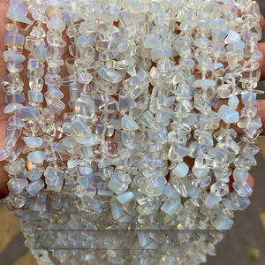 Lote de 34 pulgadas de <span class=keywords><strong>piedra</strong></span> <span class=keywords><strong>semipreciosa</strong></span> tibetana amatista Chip Pepita púrpura cuarzo Calcedonia citrino granate para collar de pulsera - Product Image 5