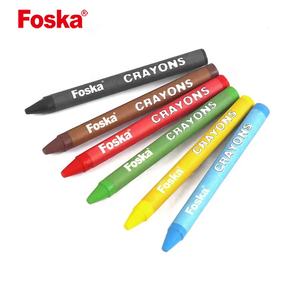 FOSKA Sûr pour les enfants 6 couleurs 12 couleurs 24 couleurs longue durée Crayon cire pour le dessin scolaire stationnaire - Product Image 3