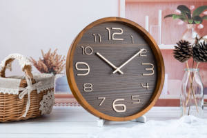 3D цифры Глубокий деревянный тон цвета домашний декор деревянные настенные часы - Product Image 2