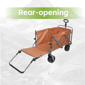 Liveer OEM Endüstriyel Aletler 600D 2 Katmanlı Oxford Dört Tekerlekli Açık Hava Kamp Arabası Alışveriş ve Kamp İçin Katlanabilir - Product Image 3