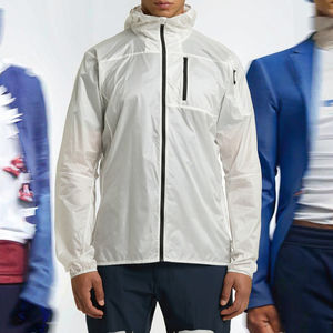 Chaqueta Cortavientos Informal con Capucha para Hombre, Estilo Primavera, Tinte Liso, Transpirable, Resistente al Viento, Ecológica, Corte Ajustado, OEM - Product Image 3