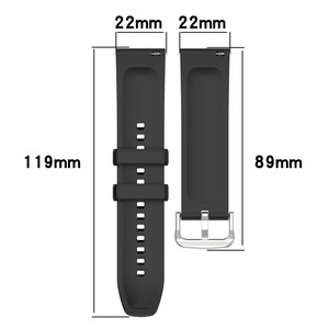 Correa Deportiva de Silicona de 22MM, Repuesto de Correa de Reloj Inteligente para <span class=keywords><strong>Amazfit</strong></span> GTR4 <span class=keywords><strong>3</strong></span>, Correa para Samsung Galaxy Watch3 45mm - Product Image 6