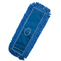 Vadrouille en microfibre bleue écologique 18 24 36 48 60 pouces Outils de nettoyage de la maison Vadrouille plate anti-poussière de remplacement pour le nettoyage des sols NO.9601