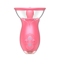 Kovida Wasserdichtes Silikon-Material Massage Sex Klitoris Saugen Lecken Nippel Erwachsenen Mini G-Punkt Frauen Rose Toy Vibrator