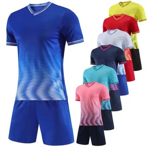 Caliente nueva llegada personalizable fútbol y fútbol entrenamiento Tops pantalones cortos baratos deportes Jerseys nombre Logo equipo Club Diseño conjunto estilo - Product Image 4