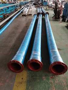 ท่อยางที่ทนต่อการสึกหรอสำหรับการขุดลอกแท่นและการดูดน้ำและปล่อย NR SBR พร้อมครีบ ANSI - Product Image 3