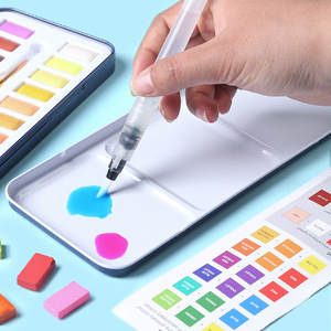 Bview Art 12 couleurs 24 couleurs 36 couleurs ensemble de peinture <span class=keywords><strong>aquarelle</strong></span> solide débutants fournitures d'art de l'école primaire - Product Image 2