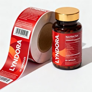 Tùy chỉnh trong suốt không thấm nước UV kháng tự dính nhãn cho sức khỏe Pharma Cmyk mềm-cảm ứng cá nhân chai giải pháp - Product Image 2