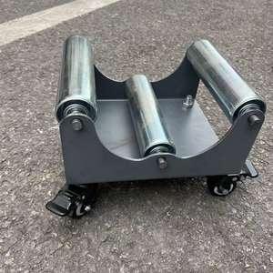 Chariot de transport industriel en aluminium argenté 320 mm x 900 mm pour tapis, support OEM personnalisé - Product Image 4