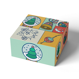 NUEVAS Cajas de Regalo de Lujo Personalizadas para Nochebuena, Diseño Reutilizable, Recubrimiento UV, Grabado en Relieve, Laminación Mate, Forro de Esponja, Reciclables, con Logotipo - Product Image 5