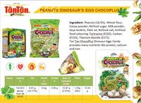 Venta al por Mayor de Huevos de Dinosaurio de Chocolate con Cacahuetes, Bocadillos de Chocolate Crujiente para Cadenas de Tiendas Minoristas y Mayoristas