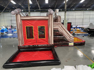 Glissière gonflable commerciale de videur de PVC nouveau château plein d'entrain de conception Pirate maison gonflable de rebond enfants château rebondissant - Product Image 2