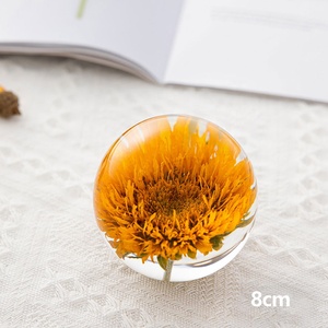 Lampe de nuit LED <span class=keywords><strong>3D</strong></span> en forme de rose, boule de cristal en résine intelligente, presse-papiers, cadeau pour Noël, anniversaire, Saint-Valentin, artisanat, fête - Product Image 3