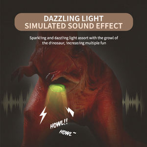 Jinming 90CM Dinosaure en vinyle rembourrage en coton doux Dinosaure <span class=keywords><strong>T</strong></span>-<span class=keywords><strong>Rex</strong></span> géant simulé <span class=keywords><strong>Jouet</strong></span> avec son et lumière - Product Image 2